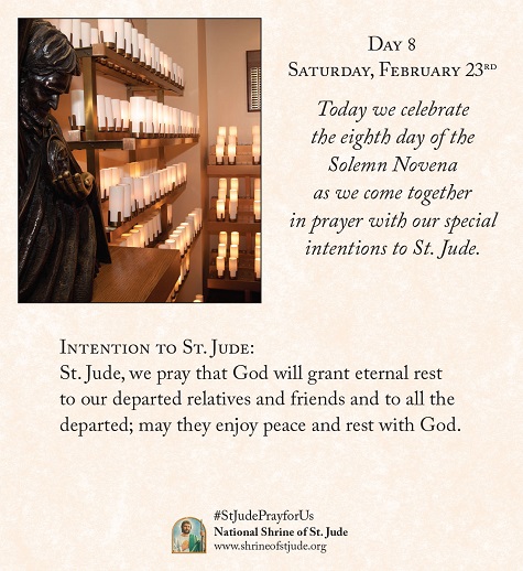 2015 February Solemn Novena Prayer to St. Jude - Day 8