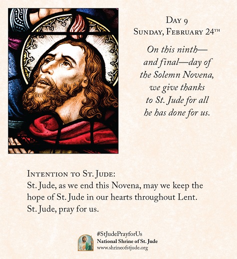 2015 February Solemn Novena Prayer to St. Jude - Day 9